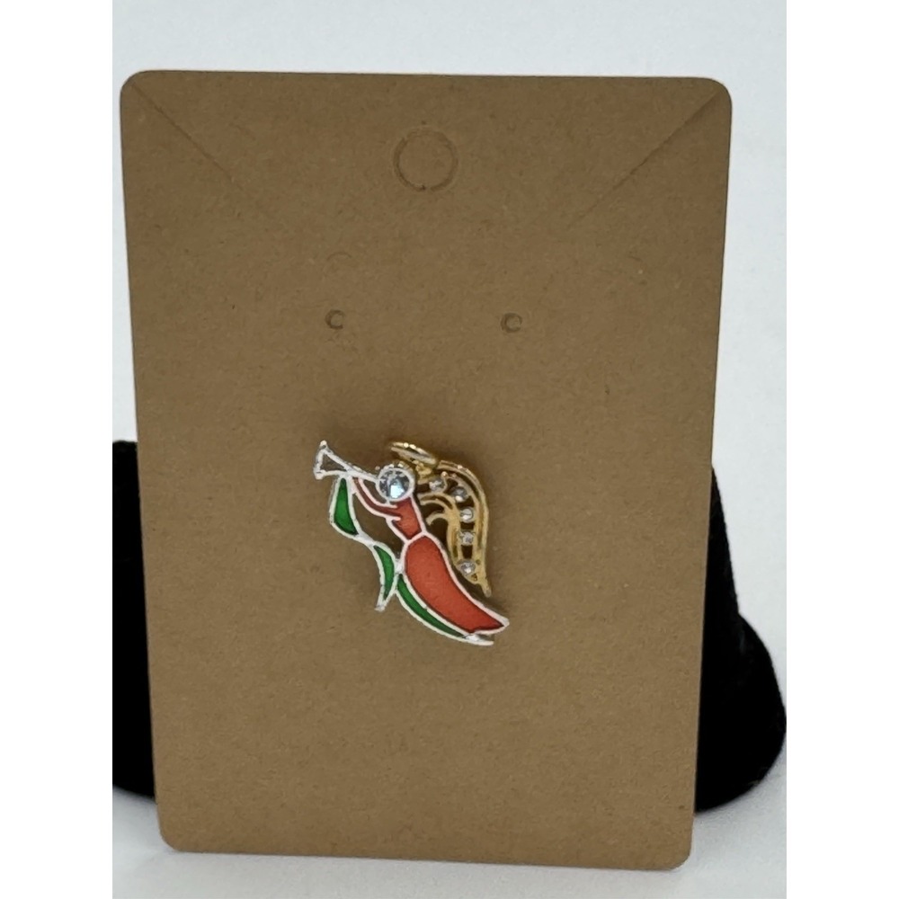 Christmas Joy to the World Angel Tac Pin